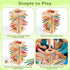 WhimsiPlay 42 3 4 5 6 4-6, 3 Montessori Wooden Board Games, Colorful Sticks Math Learning Toys for Year Olds, Board