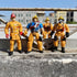 ONEST 12 Pieces Firefighter Action Figures, 4" Toys with Hats & Accessories for Teens Party Decoration