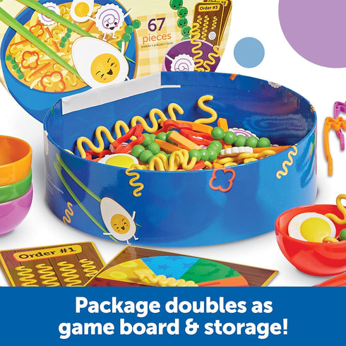 Learning Resources Noodle Knockout! Fine Motor Game, 67 Pieces, Fine Motor Skills Toys, Ages 4+