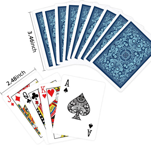 Playing Cards 12 Pack, Standard Poker Cards Set with 6 Unique Colors for Family Card Games