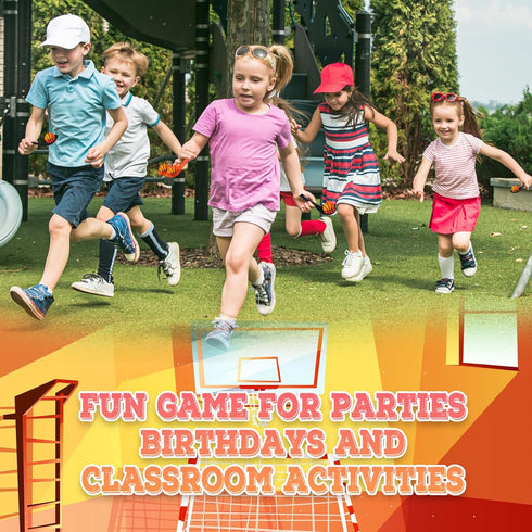 12 Pack Basketball Theme Party Game Spoon Relay Race Toy Set for Kids and Adults