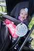 Cute Flower Tag - I'm Cute and Cuddly As Can Be but Please Wash Your Hands Before Touching Me (Baby Safety No Touching