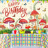 Mushroom Birthday Party Decorations, Mushroom Birthday Banner Backdrop Wildflower Party Banner Photo Photography