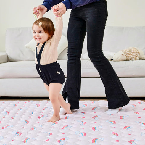 lasoftan Baby Play Mat, Extra Large&Thick Baby Mat for Floor, Foldable Padded Floor Mat for Baby