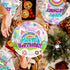 192pcs Set 24 Dollhouse Birthday Party Decorations Plates Napkins Dollhouse Party Supplies Disposable Paper Cups Straws