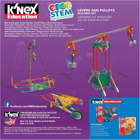 8+ K'NEX Education - STEM Explorations: Levers & Pulleys Building Kit Kid Construction Play Ages
