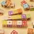 1.73 Inch, 30Pcs SainSmart Jr. Wooden Alphabet Blocks Building Blocks Including Letters, Numbers and Animals