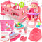 Golray 12in Girl Baby Doll Crib and High Chair Set - Sound&Pee