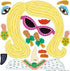 Peaceable Kingdom Funny Faces Reusable Sticker Tote