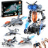 5 in 1 STEM RC Robot Building Kit, Fighter Jet Airplane Building