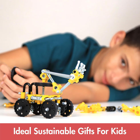 Build Your Own Excavator Toy, 150+ Pcs Vehicle Construction Toys, LoaderBit Educational STEM Kit for Ages 8-12