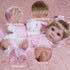 Realistic 22-Inch Baby Doll - Soft Cloth Body Lifelike Reborn Doll with Clothes and Toy Accessories