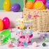 JOYIN 12 Pack Prefilled Easter Eggs with Jewelry Toys Inside, Beads Bracelets and Rings for Kids Egg Hunt, Girls Party