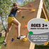 Squirrel Products Rock Climbing Holds for Kids, Deluxe Extra Large Climbing Rocks with Mounting Hardware for DIY Rock