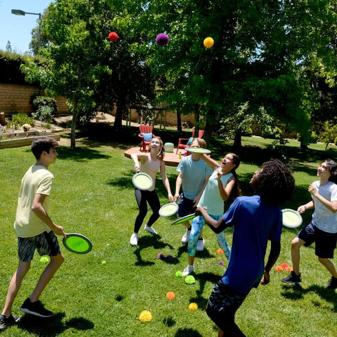 Koosh Double Paddle Playset - Paddles and Ball for Added Koosh Fun, Fidget Toy for Ages 6+