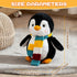 Bakalizoo 10'' Penguin Dolls with Scarf, Soft Stuffed Plush Animal Toys Plushies - Gifts for Kids Toddlers Birthday