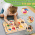 2 1 Counting 2 3 4 5 in Magnetic Color and Number Maze, ABC Alphabet Puzzles Board Magnet Ice Cream Toys, Montessori