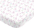 NoJo Super Soft Pink Llama Nursery Crib Fitted Sheet