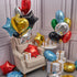 PartyWoo 30pcs 18 Inch Star, Heart & Round Foil Balloons, Perfect for Birthday Parties, Multicolor, Ages All