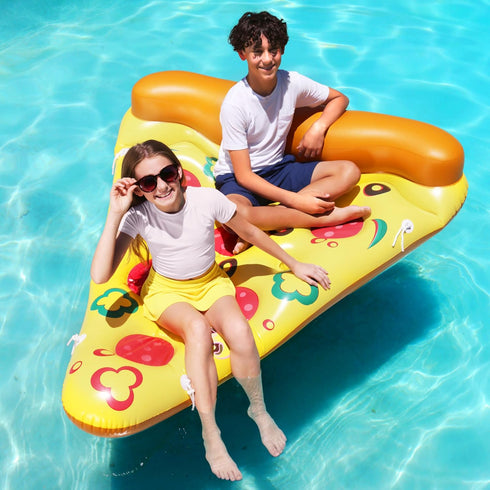 Summer (1 Pack), JOYIN Giant Inflatable Pizza Slice Pool Float, Fun Pool Floaties, Swim Party Toy, Pool Raft Extra