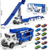 Garbo Star 3 4 5 6 7 Set 12 2 Set Transport Truck Toys for Years Old Boys,Toys Cars Track Transporter Trucks