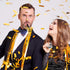 Sumind 36 Pieces Party Blower Noisemakers, Gold and Silver Musical Blowouts for Birthday Supplies