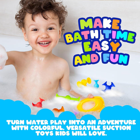 Acme 50 Co PCS Baby Suction Toys - Fun Baby Bath Games, for Toddlers, Educational Toddler Sensory, Interactive Play