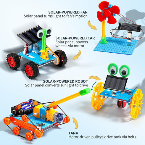 8-10, 8-13, 8-12 8 9 10 12-14 STEM Kits for Kids Crafts Ages Solar Robot Kit STEM Building Toys for Ages Engineering