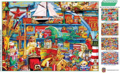 MasterPieces 1000 Piece Jigsaw Puzzle - Antiques & Collectibles for Adults, Family, or Youth - 19.25"x26.75"