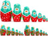 AEVVV Russian Nesting Dolls Set of 7 pcs - Matryoshka Dolls in Sunflower Sundress for Women