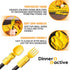 Dinneractive Utensil Set for Kids, Yellow Firefighter Themed Fork and Spoon, 2-Piece Set