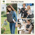 (744 lbs) Tivellary Reversible Baby Carrier Black Solid & Leopard Print; Lightweight & Breathable Lyocell Fabric;