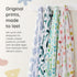 2 Pack 100% 47x47 Inches, Margaux & May Organic Muslin Swaddle Blankets - Organic, Large Breathable Baby Blankets, Pink