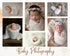 Set 1) Newborn Baby Photography Props Newborn Premiee Photo Wrap Blanket for Girl Pearl Decor Wrap with Headband (White