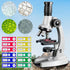 Xelabrion 67 100X-1200X 3-5 5-7 8-12 Microscope for Kids, Pcs Kids Microscope Science Kit with Microscope, Slides