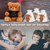 Bear Plush Stuffed Animal Sympathy Gift, Bear Hug Sign Clothing, Comfort Gift for Kids, Condolences Memorial (Brown,