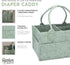 Parker Baby Diaper Caddy and Nursery Storage Bin - Removable Organizer Insert, Multi-Purpose Baby Essentials, Sage Green