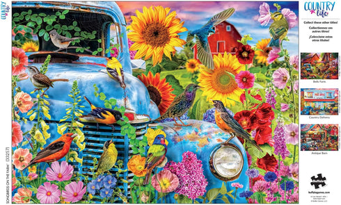 Buffalo Games - Country Life - 500 Piece Jigsaw Puzzle - Songbirds on The Farm