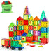 Dopyye 132 PCS Magnetic Tiles Building Blocks with 2 Cars, STEM Educational Construction