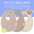 Set 3 -3 Itzy Ritzy of Baby Bibs - Ultra-Soft Adjustable Infant & Toddler Bibs Made of Triple-Layer Cotton Muslin