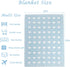 Kid Nation Super Soft Baby Blanket, Heart Design in Blue, 30 x 40 inch
