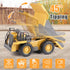 6-10 PREPOP Kids' RC Dump Truck Toy - Remote Control Construction Truck with Metal Bed, Lights & Sounds, for Boys Ages