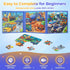 3-6 3-6,Learning 3 4 5 6 Nattork Magnetic Puzzle Book for Toddlers Girls Boys,New Vehicle Travel Puzzles Game for Kids