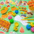 Cinrobiye 244 Pcs Fall Pumpkins Party Favors - Maple Leaf Party Supplies, Thanksgiving Day School Stationery Set,