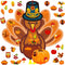 37 Pieces Fall Thanksgiving Felt Craft Kit, DIY Turkey Pumpkin Set with Detachable Maple Leaves