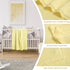 100% 30 40 Inches, Cotton Baby Blanket Knit Soft Warm Lace Toddler Newborn Nursery Blanket, x Lemon Yellow