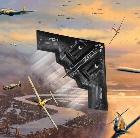Eayaele B-2 2CH RC Spirit Bomber Plane, Remote Control Airplane Foam Toy for Beginners Easy Ready to Fly Kids Boys