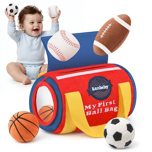 Lanbeby Baby Boy Toys 6-12 Months My First Sports Bag Musical Infant Toys