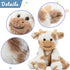 Hopearl Adorable Plush Cow Toy - Floppy Dairy Cattle Soft Stuffed Animal, Cute Birthday Gift for Kids