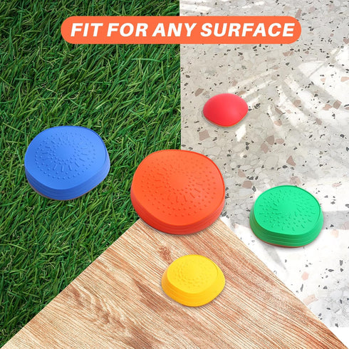 Balance Stepping Stones for Kids - 5 Durable Sensory Toys for Toddlers' Coordination & Gross Motor Skills, Outdoor Play